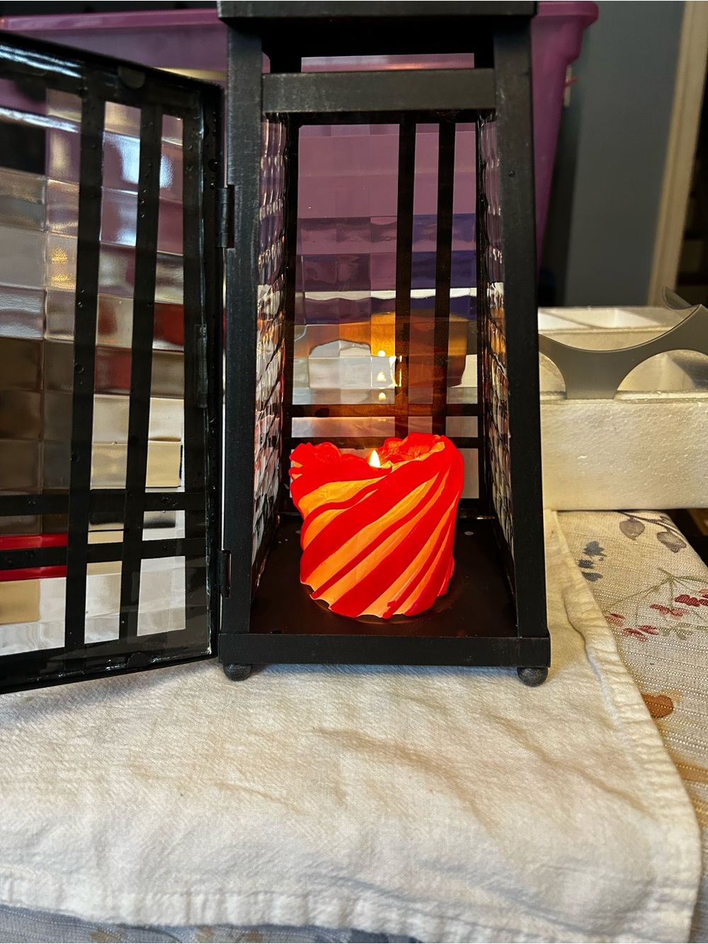 Partylite Small Lantern Decorative Pillar Candle